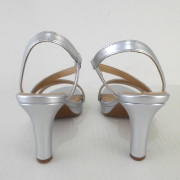 Naturalizer BRENTA2 Silver Rhinestone Strappy Sandal - Picture 3 of 9